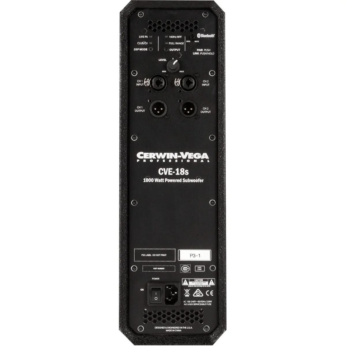 Cerwin Vega 18-Inch 1000 Watt Powered Subwoofer - CVE-18S
