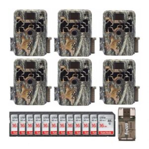 Browning Trail Cameras Dark Ops Extreme (6-Pack) w/ 16GB Cards Bundle ?C Camouflage