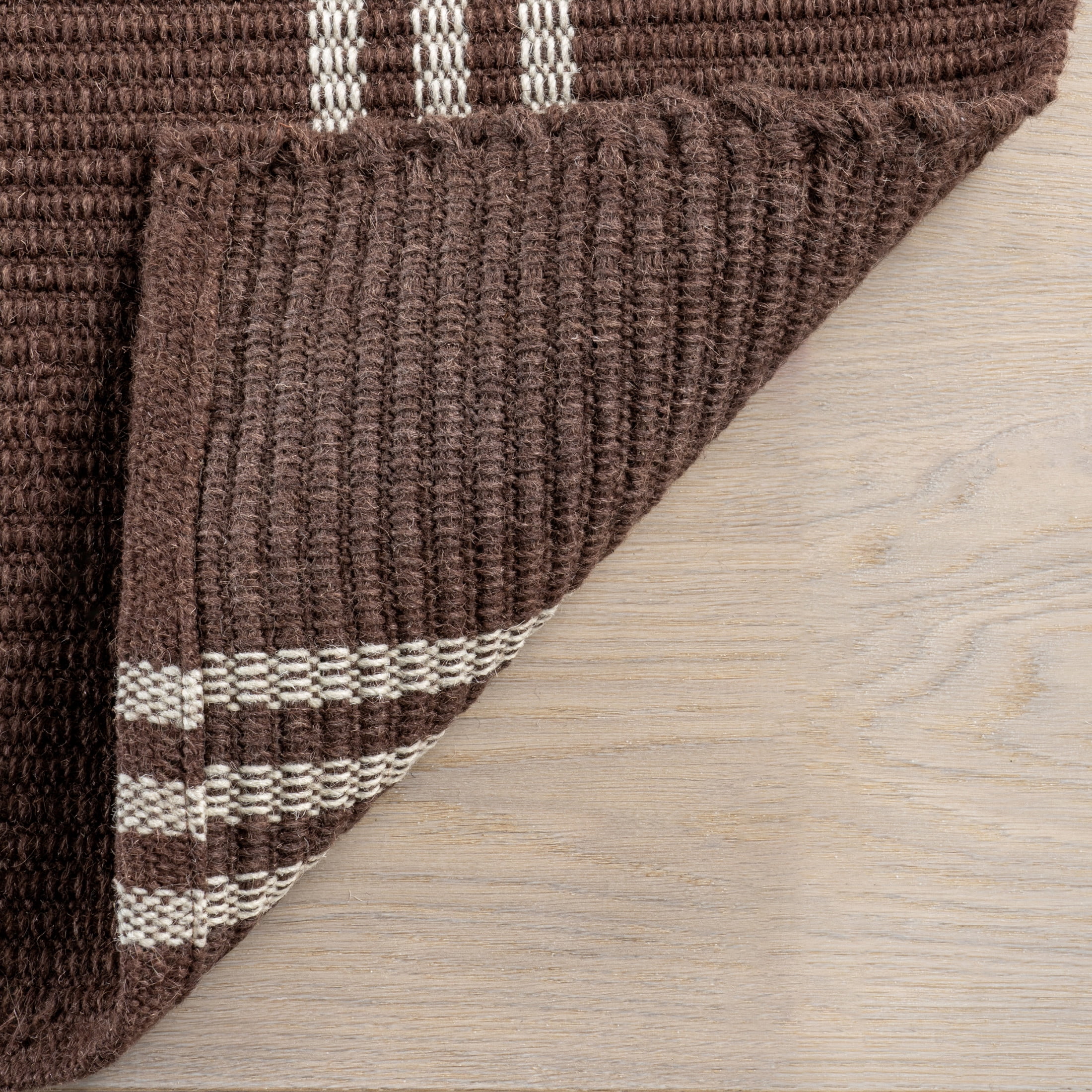 Rugs USA Hawthorn Striped Wool Area Rug, 4' x 6', Hawthorn Ivory