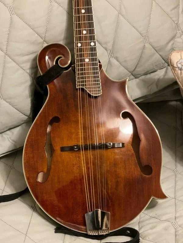 Eastman F-Style Mandolin, 8 Strings, Brown, With Hard Case – MD515