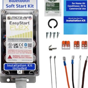 Micro-Air HVAC Soft Start Kit, Bluetooth, Up To 6 Tons - EasyStart FLEX 398