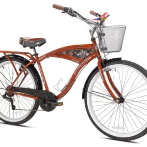 Kent 26in Margaritaville Men's Cruiser Bike, Wood Grain Color