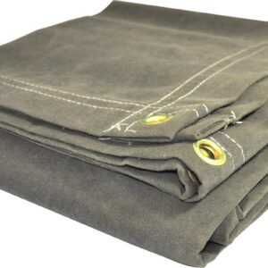 DRY TOP 61224 12' X 24' Olive Canvas Tarp