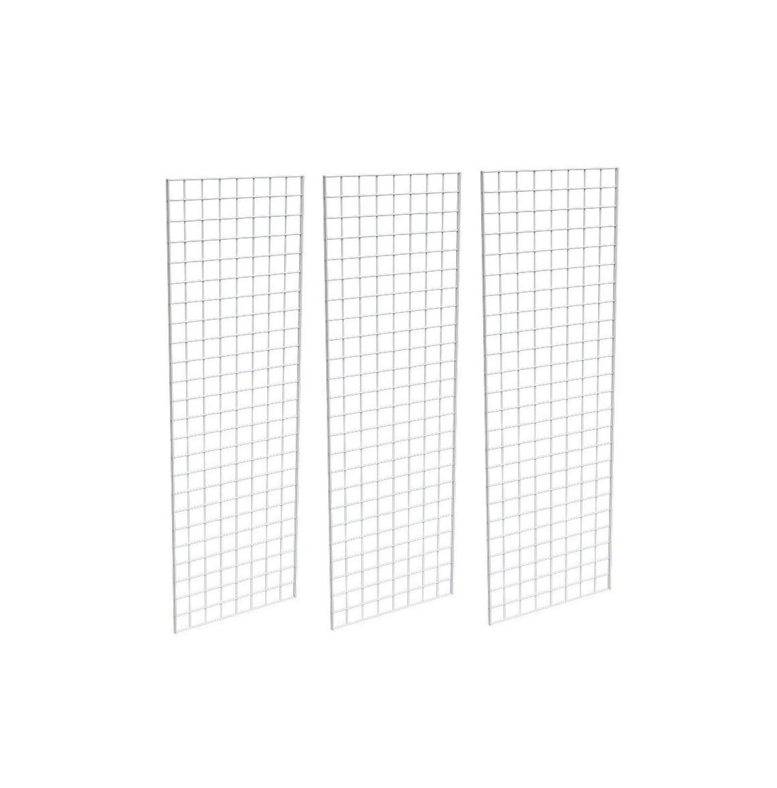 2′ X 6′ Gridwall Panels – 3 Pcs Box – Grid Wall Display White