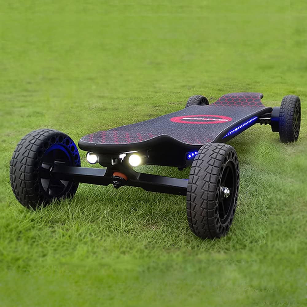 2025 Electric Skateboard 4000 Watts | 12S3P | 35 mph | 22 Mile Range | 6″ Wheels | Cool Lights |