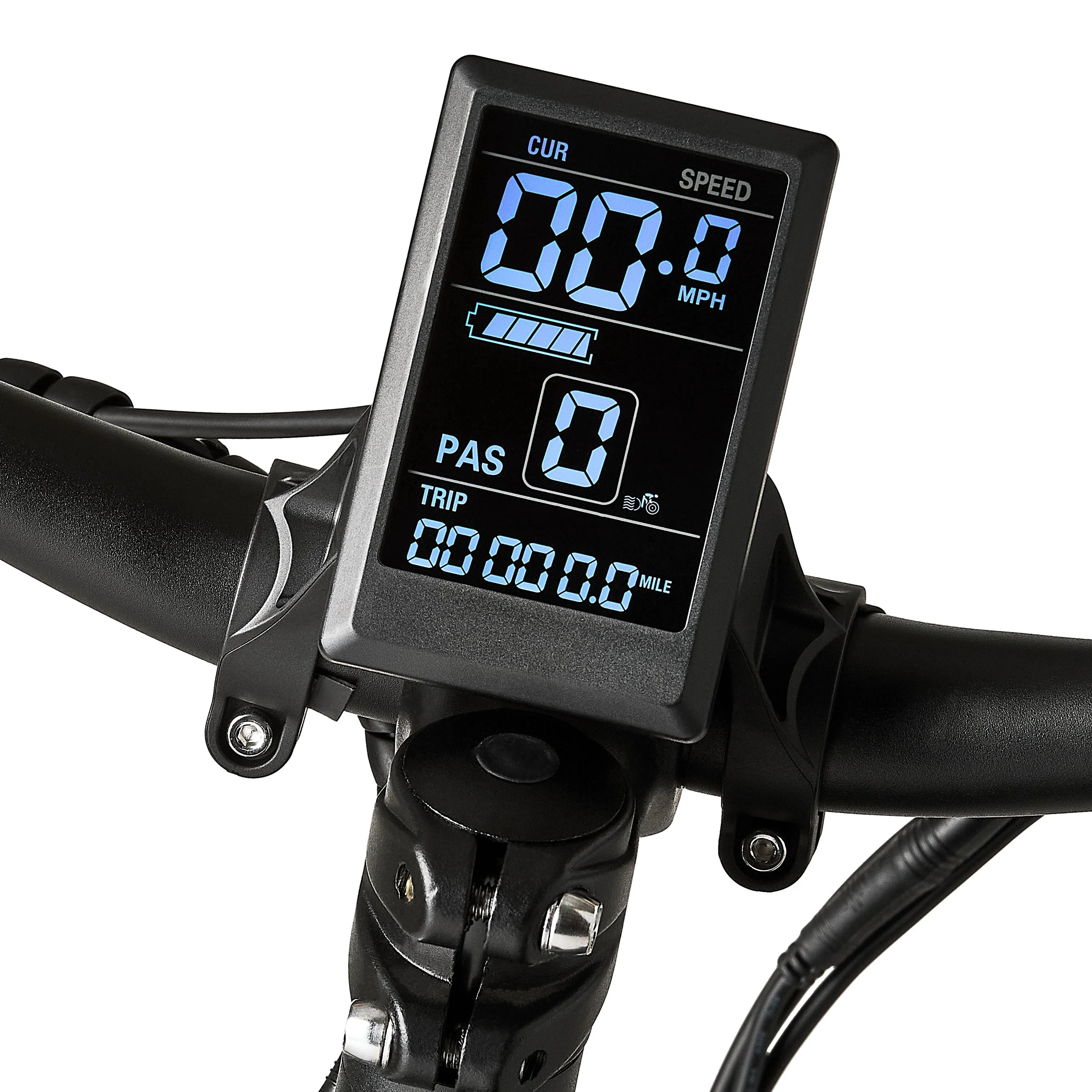 Ozark Trail Electric Fat Tire Bike, 26in, 48V, Class 2, Black, Fits Riders 5ft 2in - 6ft 1in - M.3 Ranger+