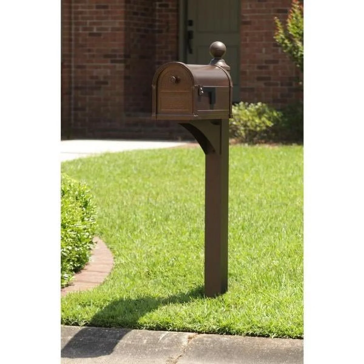 Solar Group LP000BZ0 10.8 x 4.2 in. Landover Decorative Mailbox Cross Arm Post - Bronze