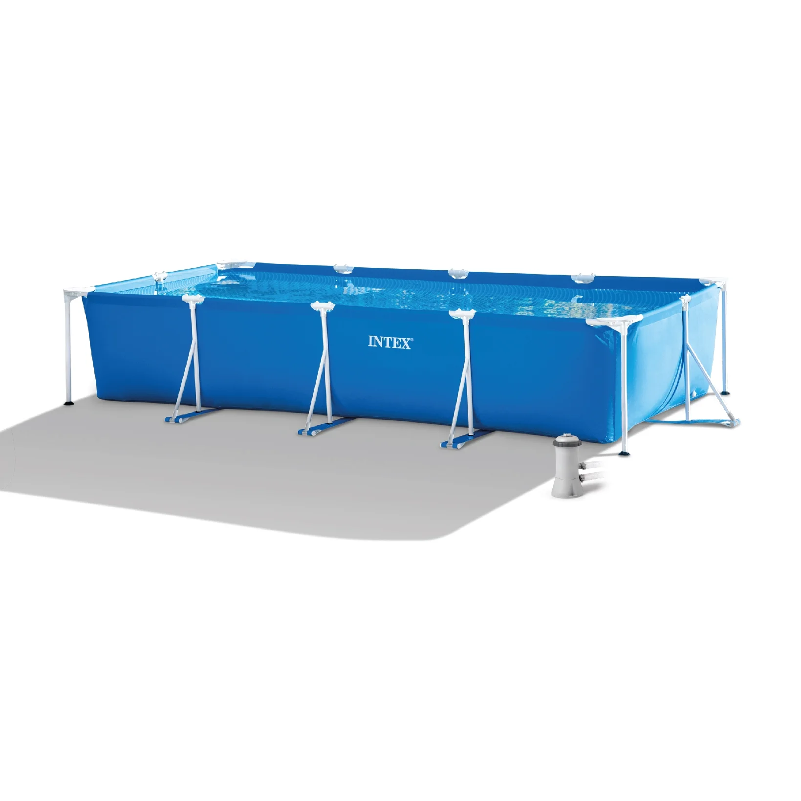 Open Box Intex 14 x 33 Rectangular Above-Ground Swimming Pool with Frame