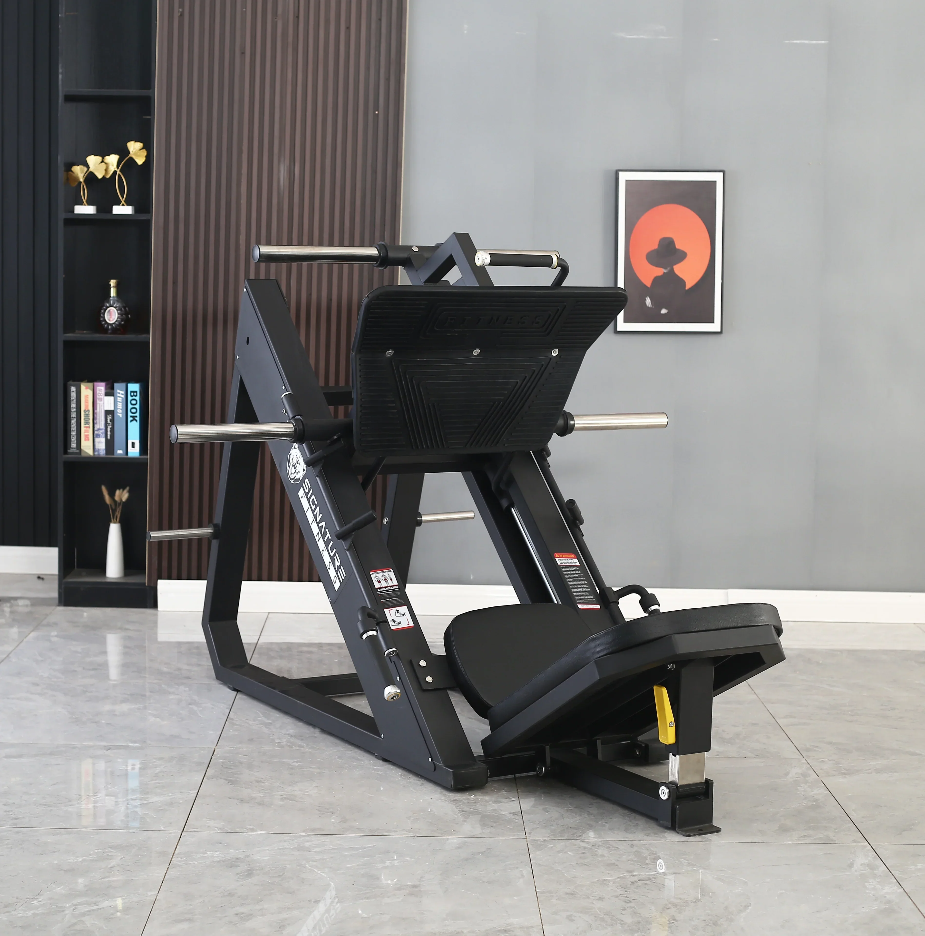 BalanceFrom Plate Loaded Adjustable Leg Press Machine With Extra Plate Storage, 1000-Pound Capacity - SF-L2