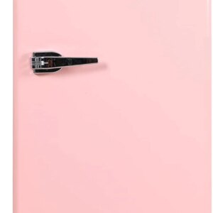 Frigidaire Retro Bar Fridge 3.2 Cu. Ft, Pink/Coral – Compact with Bottle Opener, Adjustable Thermostat & Shelves