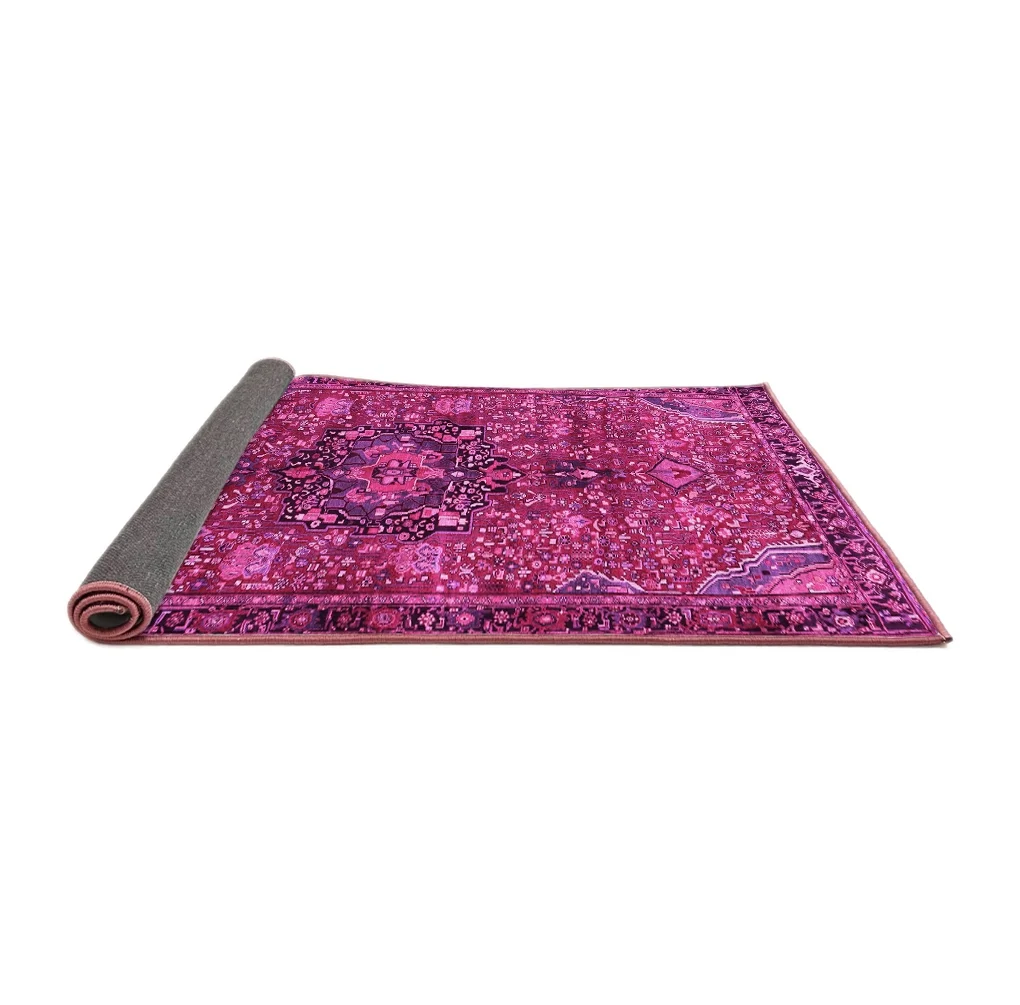 Ahgly Company Indoor Rectangle Persian Pink Traditional Area Rugs, 8′ x 10′