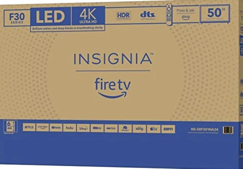 Insignia 50in F30 Series 4K UHD Smart Fire TV With Alexa Voice Remote
