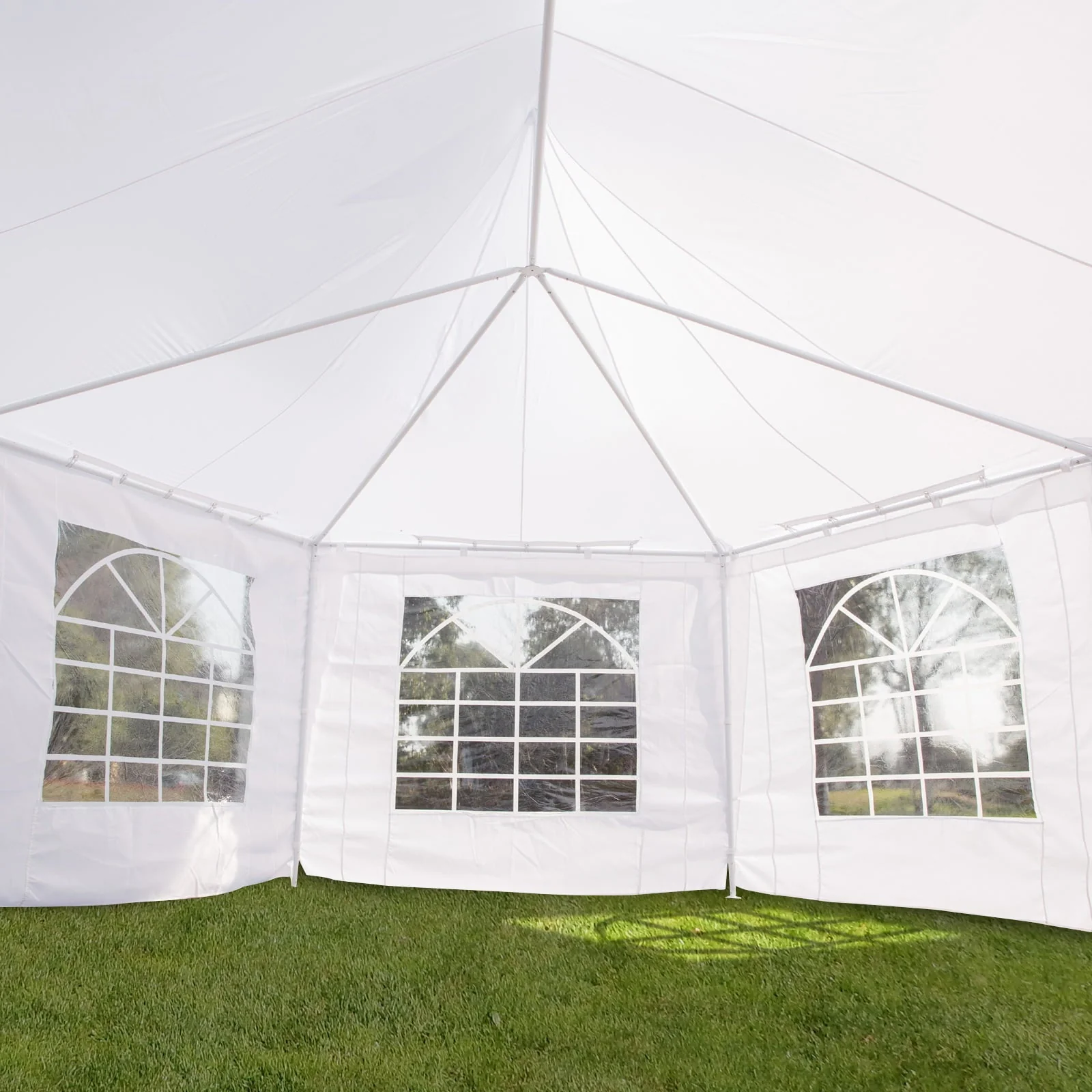 Outsunny 22' x 16' Party Tent Canopy with 2 Doors, 8 Cathedral Windows