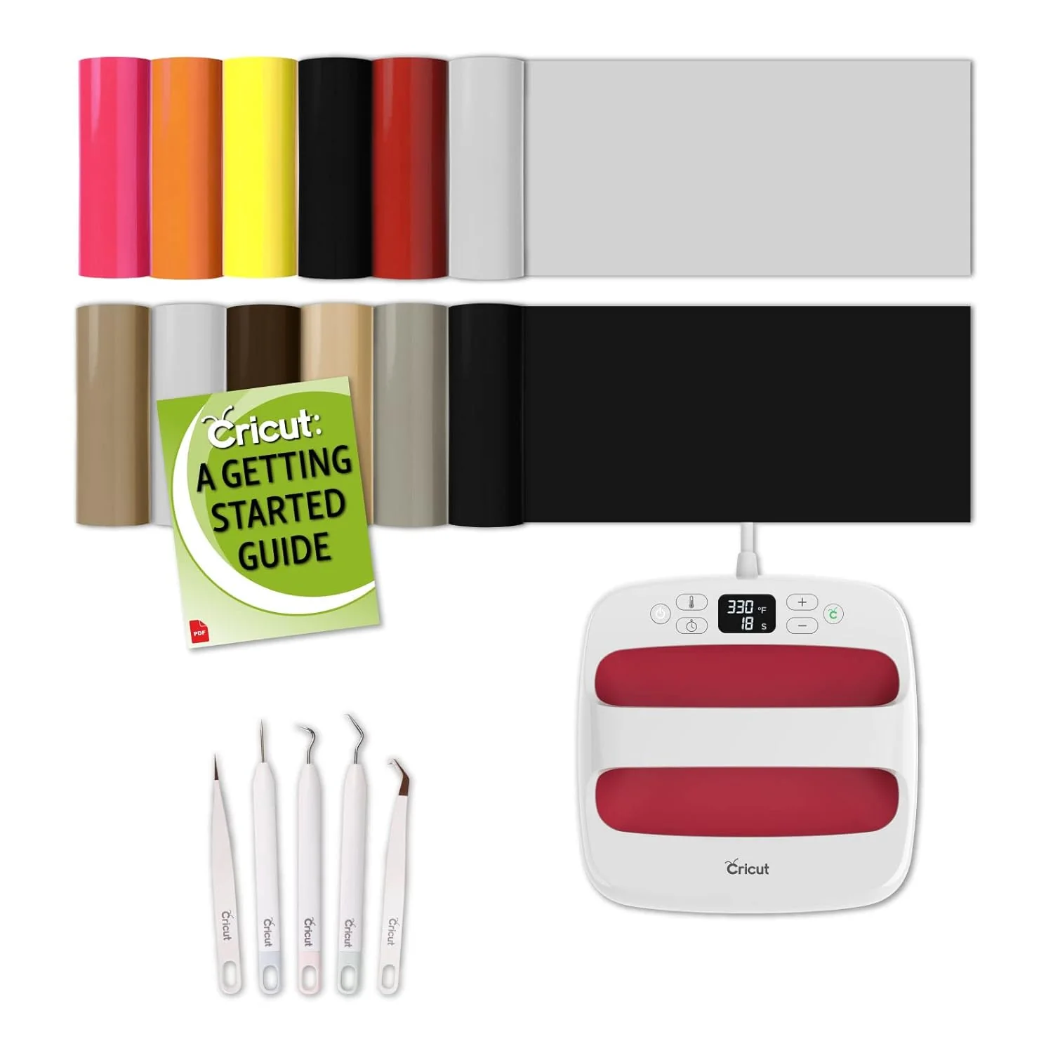 9×9 with Infusible Ink Sheets & Pens, Coasters and 20×16 Heat Mat Bundle – Beginner DIY Project Kit for Home Decor Projects and Custom Apparel, Iron Pressing