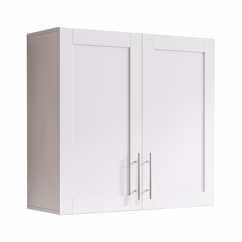 EBQOSK Wall Mounted Bathroom Cabinet, 31.5"D x 11.81"W x 37.8"H Vanity Mirror Cabinet with Facial Tissues Slot and Multifunctional Storage Area, Storage Cabinets for Laundry Bathroom White Style 2