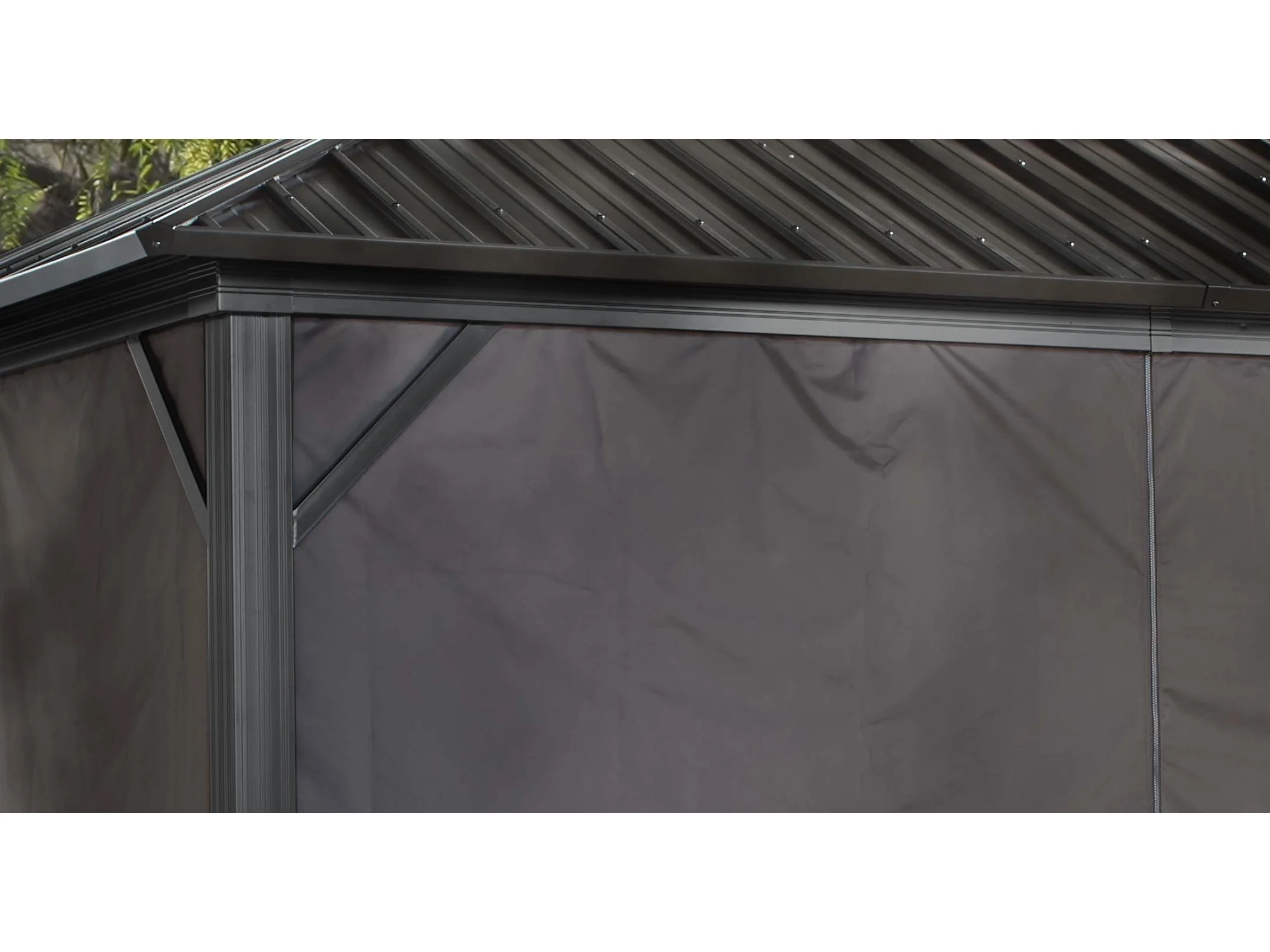 Sojag12' x 12' Brown Outdoor Canopy Sidewalls, Includes Hooks (1 Pack)