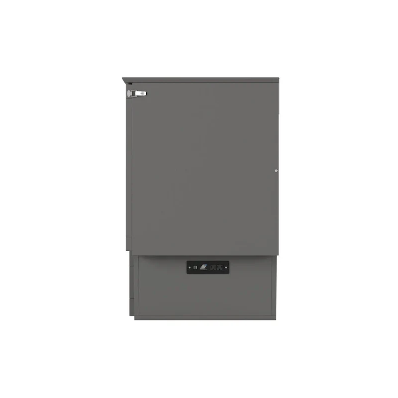Monroe Full Murphy Bed Chest with 6 Memory Foam Mattress