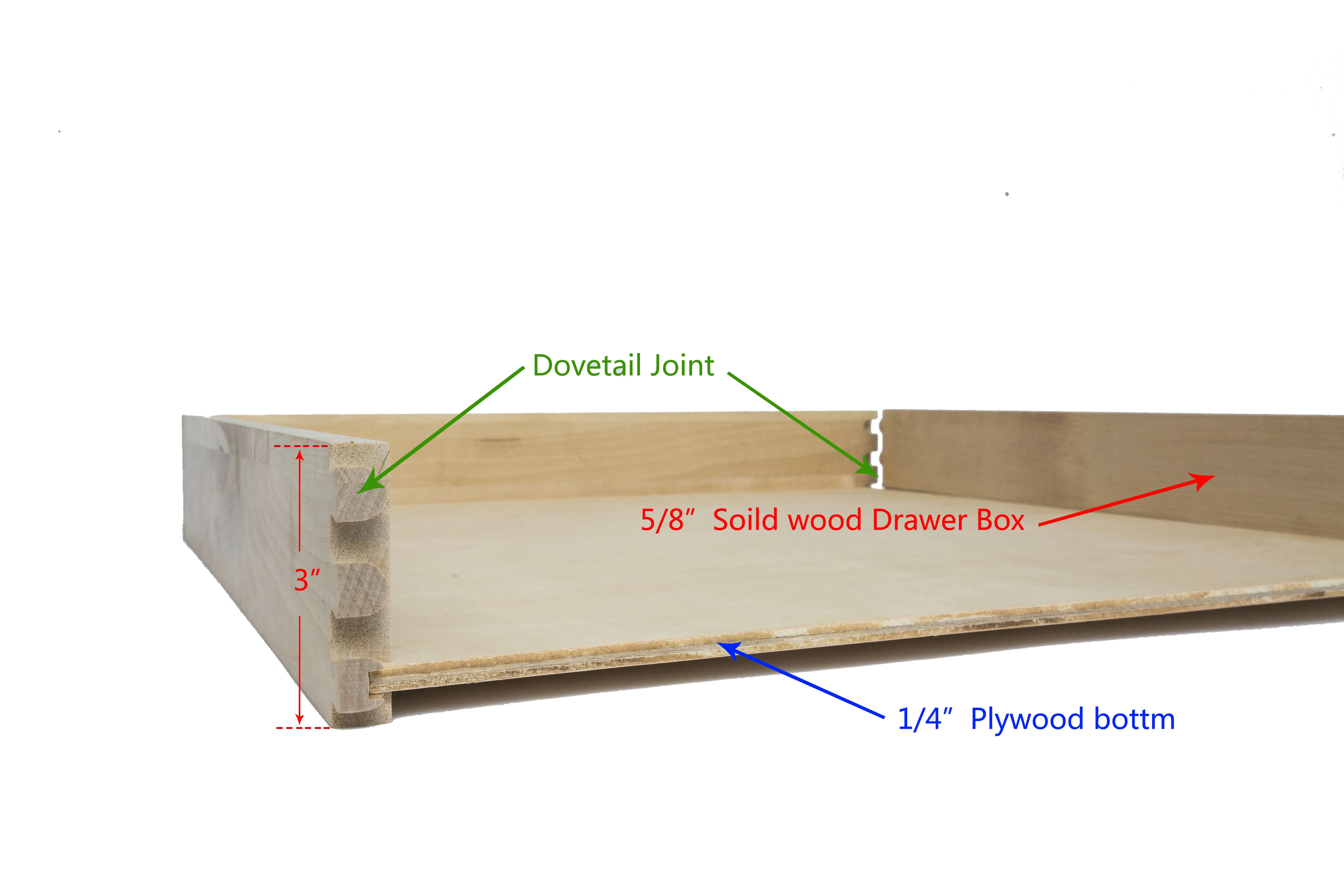 COUVER Bottom Mount Fully Assembled Slide Out Cabinet Shelf Pull-Out Wood Drawer Organizer 16.5"(W) x 21.25"(D) X 4"(H), Soft-Close Rail with Spacer(Easy to Install)