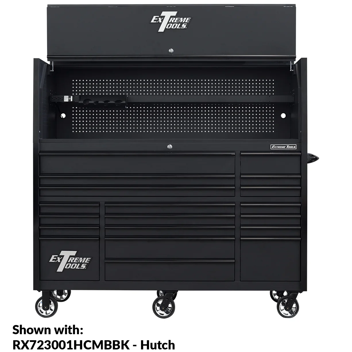 Extreme Tools 72-in x 30-in 19-Drawer Roller Cabinet With 250 lb Drawer Slides - RX723019RC-250