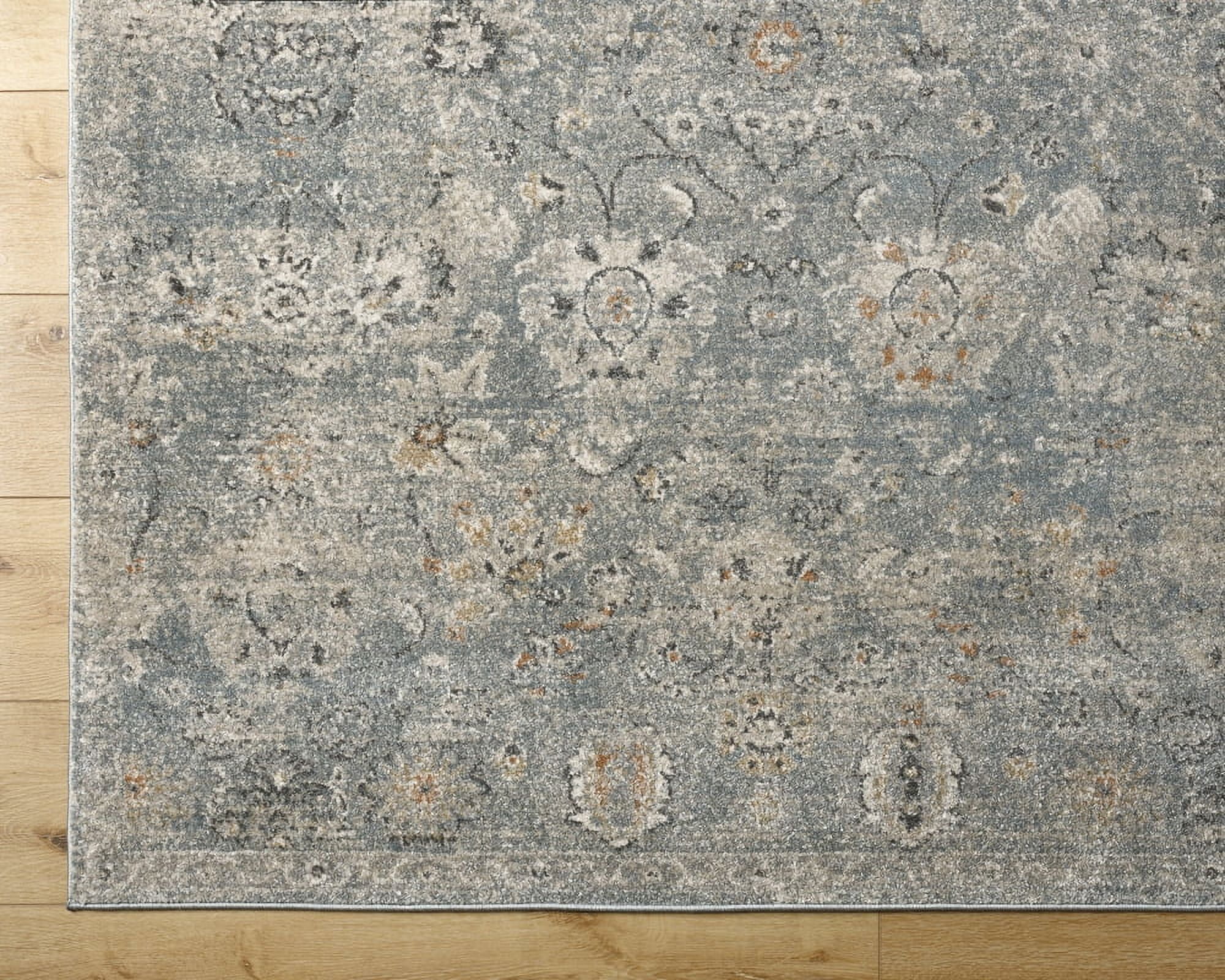 Livabliss Alpharetta Vintage Floral Area Rug,5'3" x 7',Cream/Gray