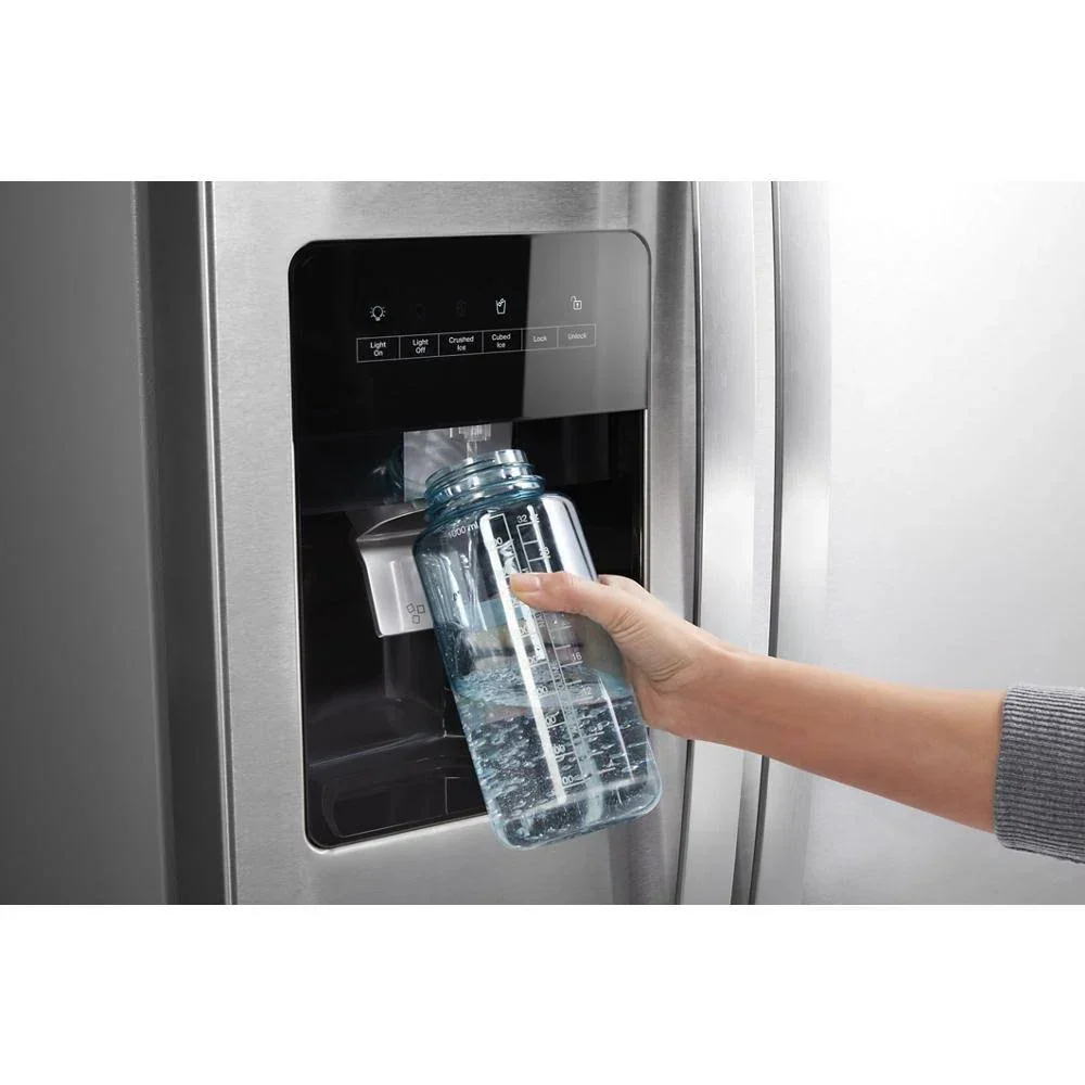 2025 36-Inch Wide Side-By-Side Refrigerator - 24 Cu. ft. Stainless Steel