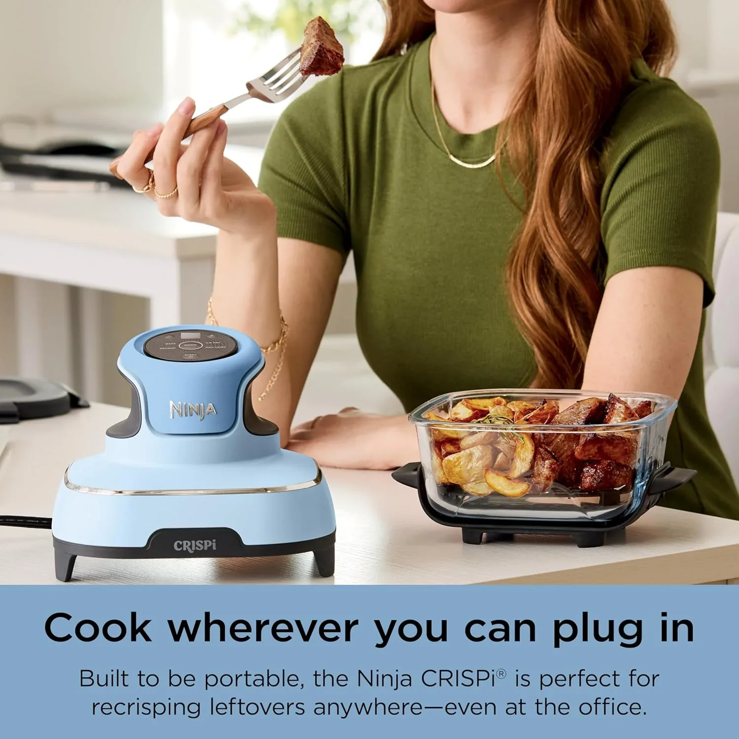Ninja Crispi 4-in-1 Portable Glass Air Fryer Cooking System