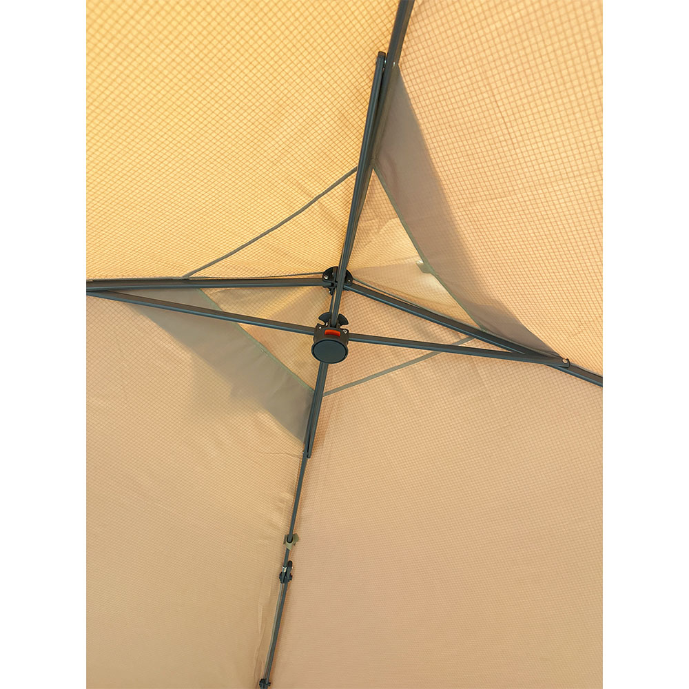 Garden Winds Custom Fit Replacement Canopy Top Cover Compatible with The Crown Shades Base 11′ x 11′, Canopy Top 9′ X 9′ Slant Leg – Upgraded Performance RIPLOCK 350 Fabric – Slate Gray