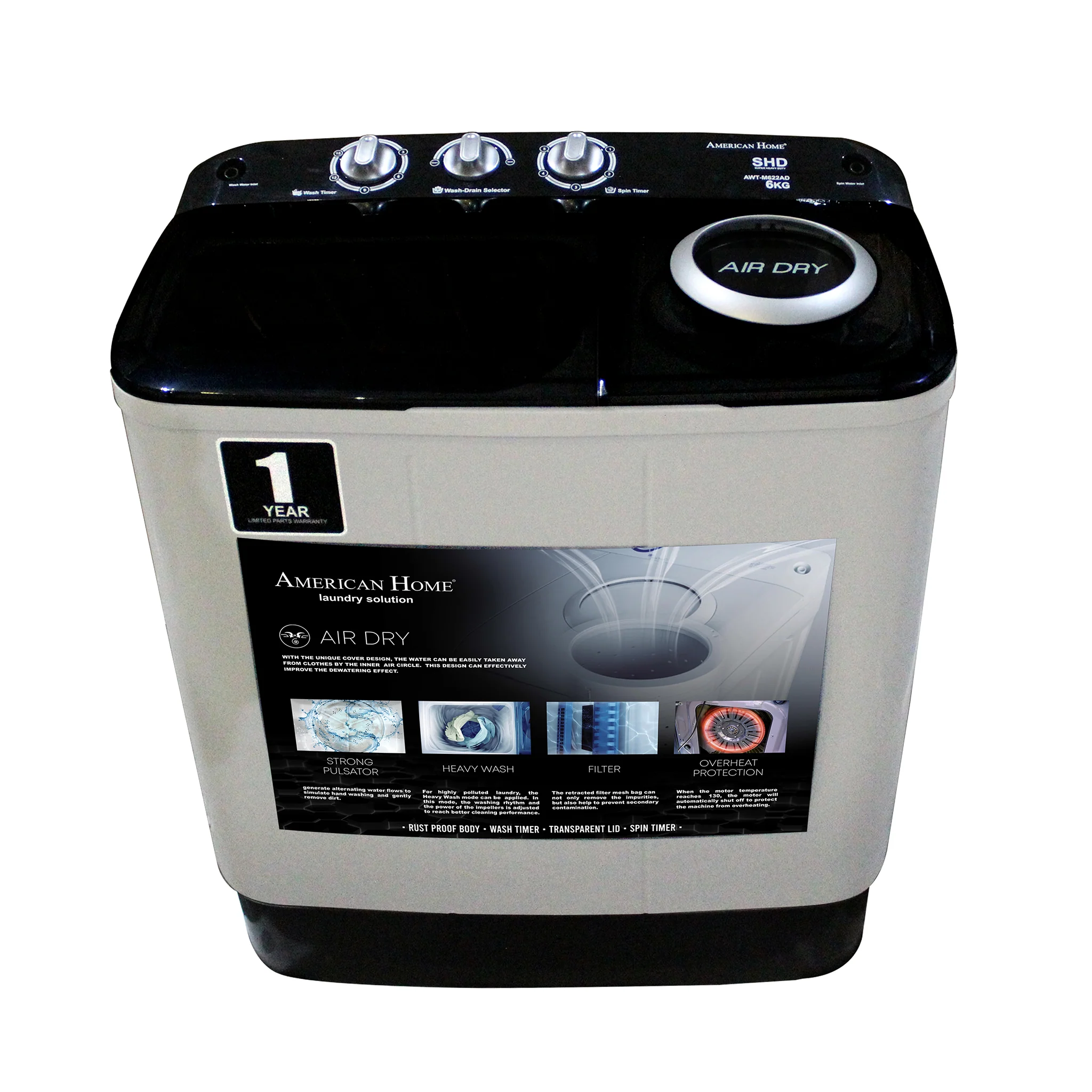 Washing Machine with Convenient Controls Configuration B
