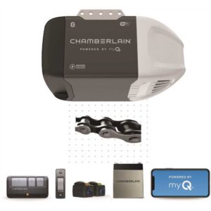 Chamberlain 0.5 HP Chain Drive Smart Garage Door Opener With 7 ft Rail - C2212T