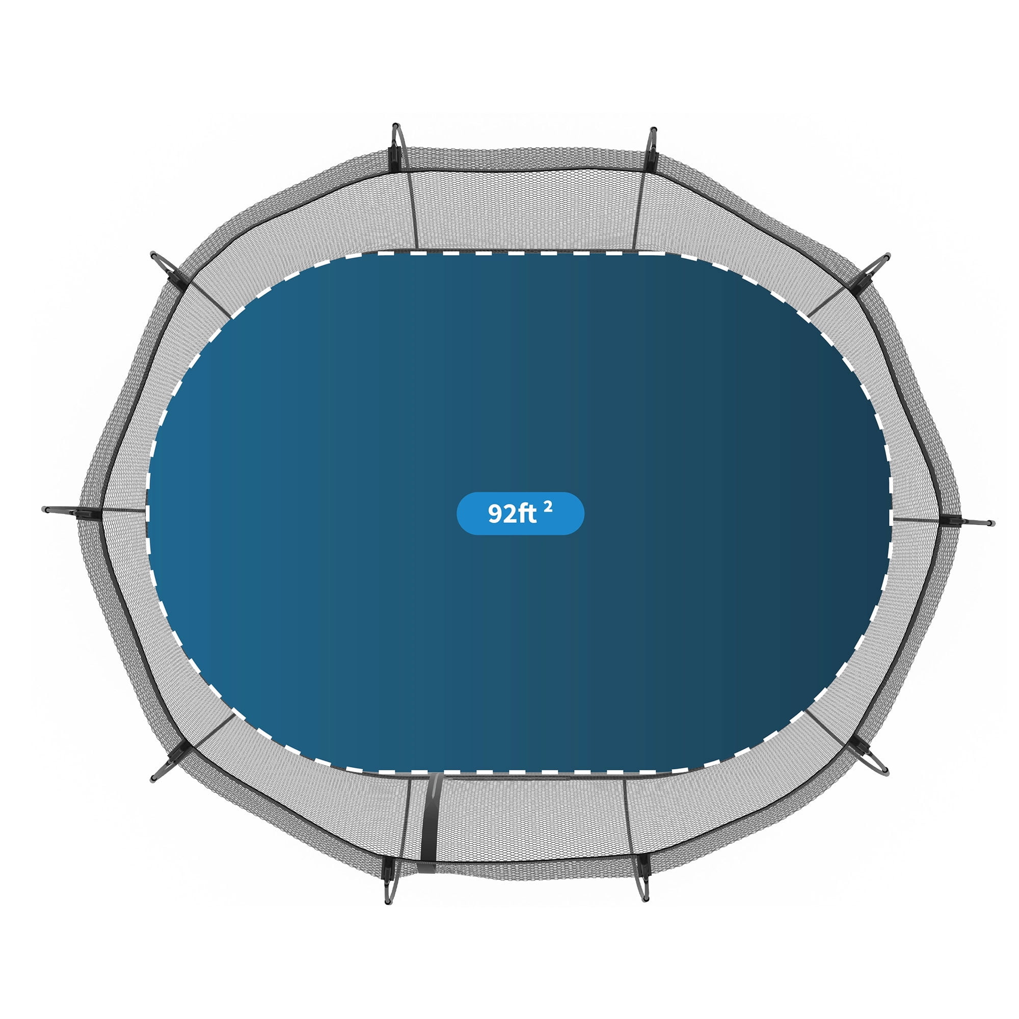Springfree 8 x 13 ft Large Oval Trampoline w/ Safety Net & SoftEdge Mat