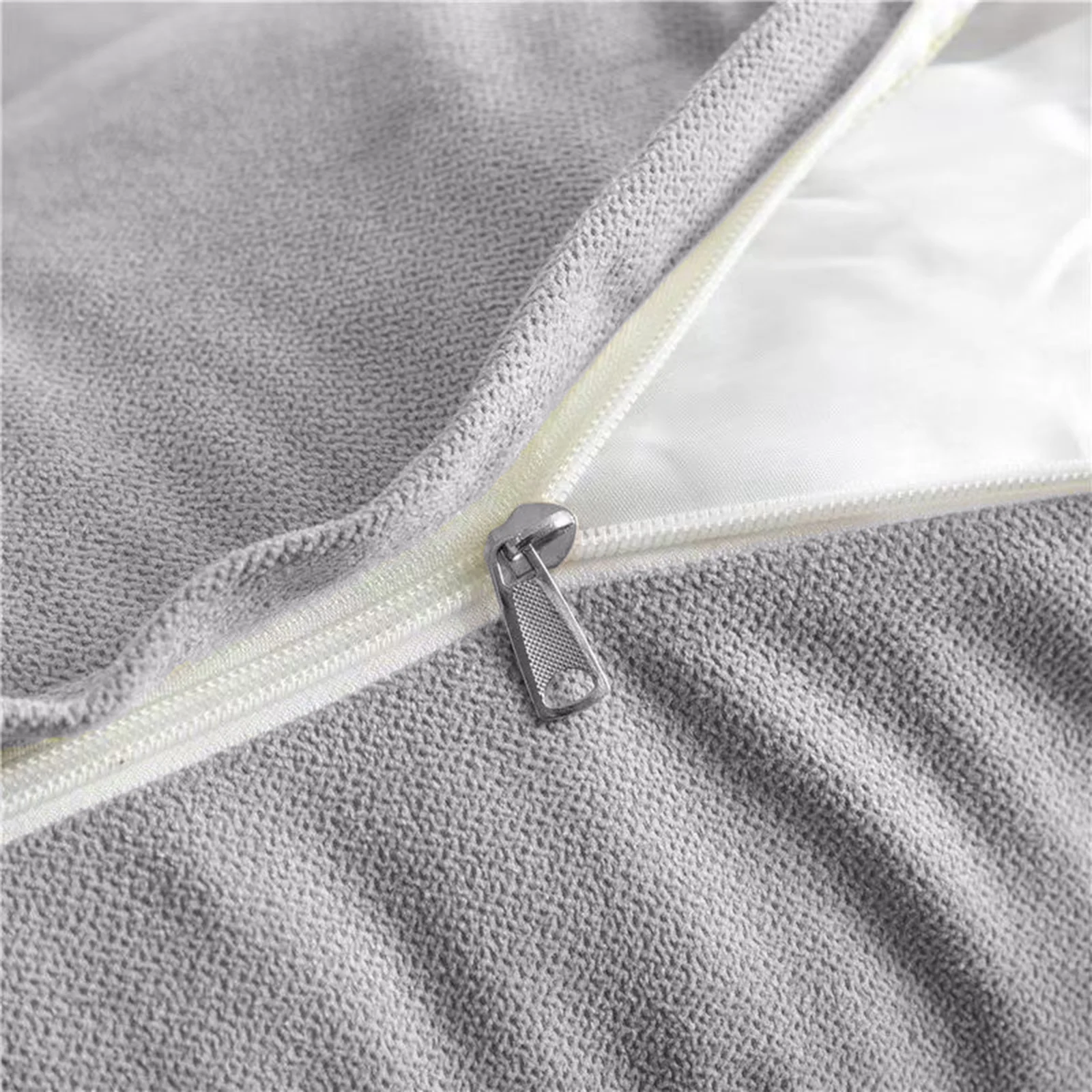 Peachwell Triangular Reading Bed Rest Pillow Large Bolster Cushion Headboard Backrest Wedge Pillow with Two Detachable Roll Pillows for Neck & Lumbar Support (Blue, Queen: 59 x 8 x 20 inches)