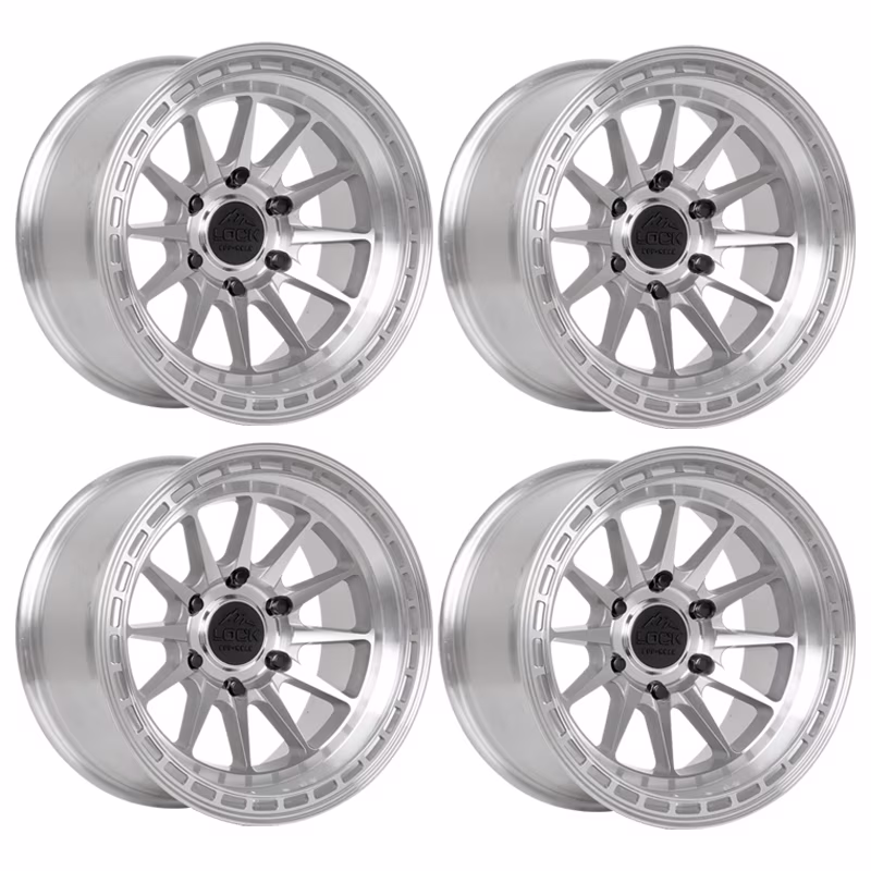4 x Lock Offroad Baja Machined Wheels 6×139.7 17×9 0et Truck Suv Rims