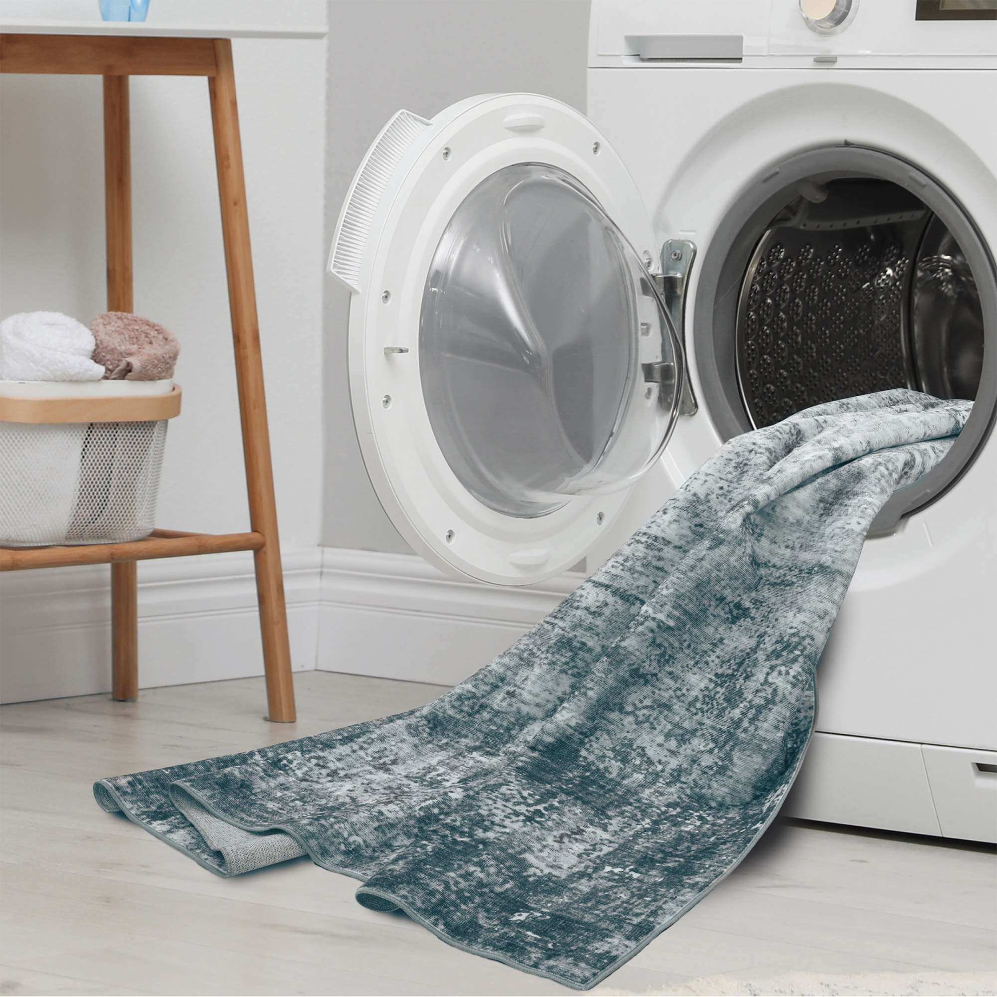 Wyatt & Ash Washable Indoor Area Rug, Jayden Gray 7'10' x 10'