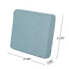 Noble House 23.50"x 27.00" White Rectangle Chair Outdoor Seating Cushions (2 Pack)