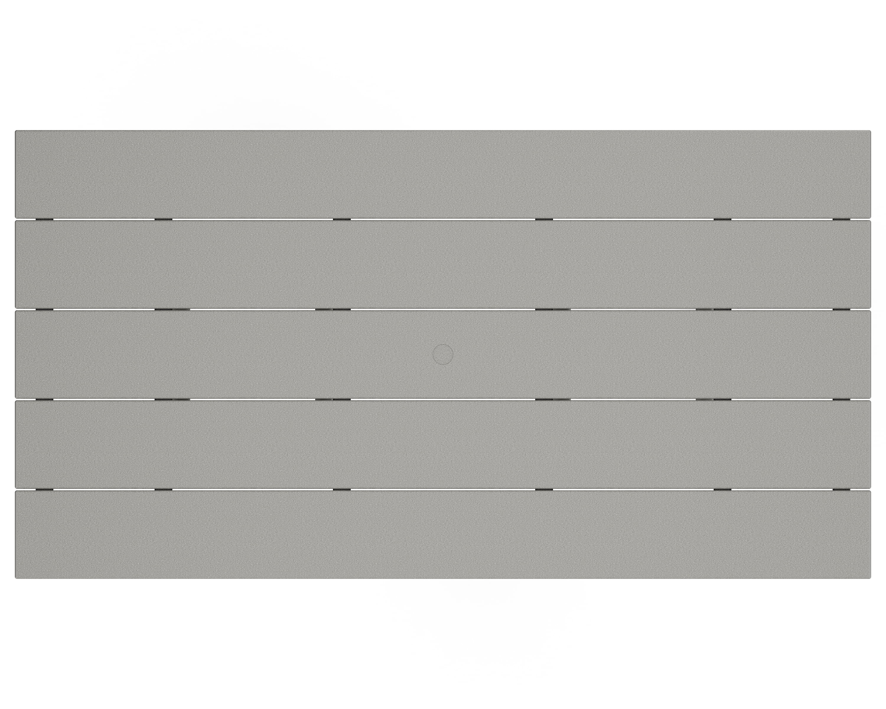 POLYWOOD 37″ x 72″ Farmhouse Patio Bar Table with Weather-Resistant Design, Slate Grey