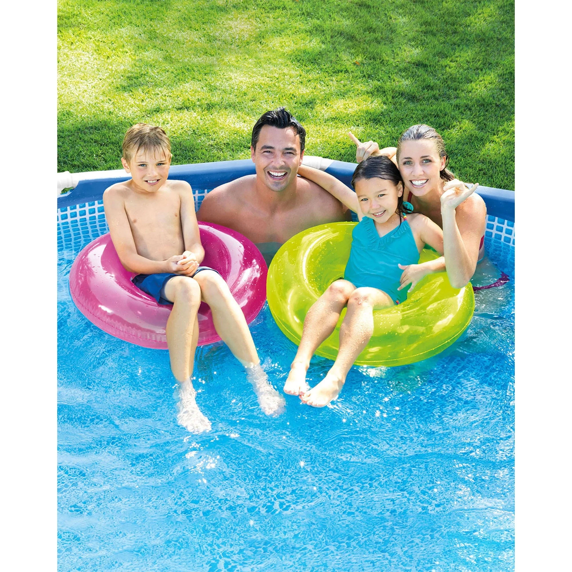 Intex 28205EH 8' X 20" Rust Resistant Durable Steel Frame Swimming Pool