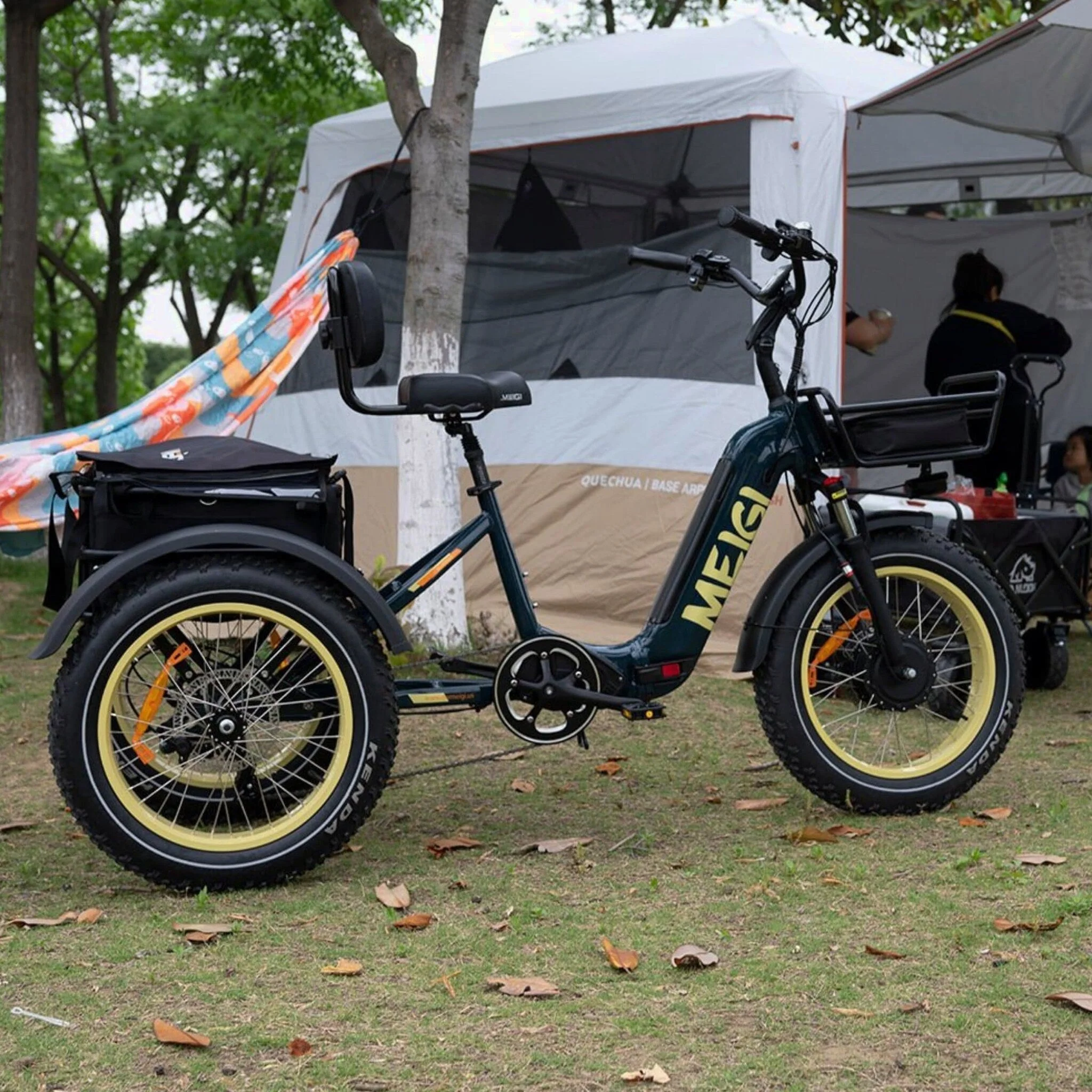 DWMEIGI Silverado 20 Foldable Fat Tire Electric Trike 48V/14AH 750W, 330LBS - MG2301