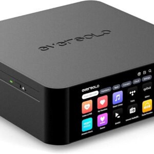 Eversolo Play Music Streamer with Amp & DAC, 5.5" Touchscreen, Black