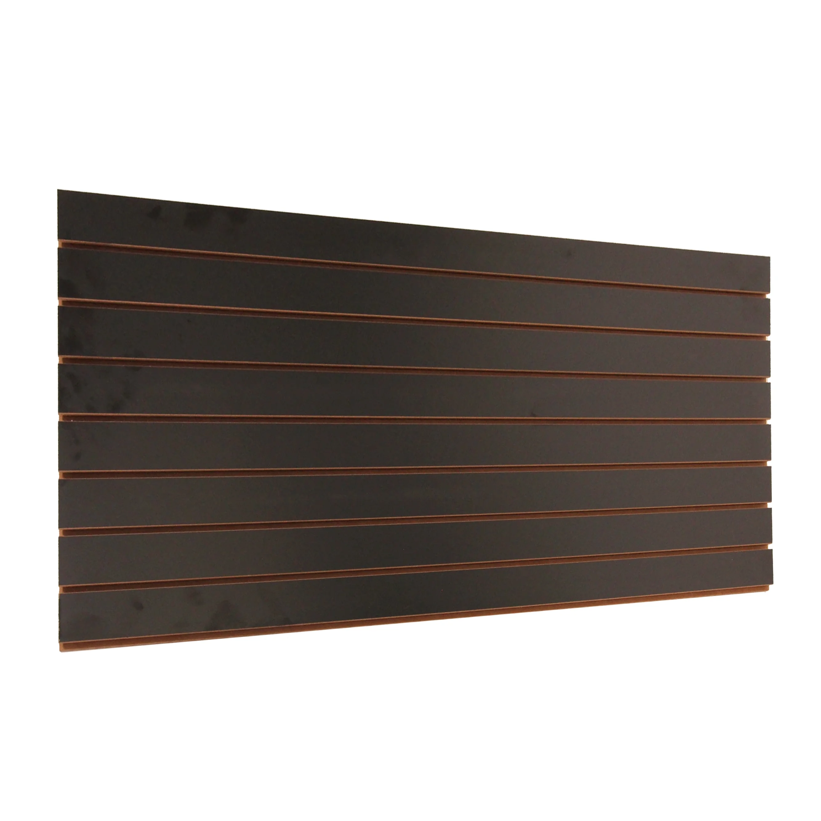 SSWBasics 4 ft x 2 ft Horizontal Black Slatwall Panels for Wall (24"H x 48"L) - Pack of 2 - Garage Wall Organizer Panels and Craft Storage Organization Slatwall Panel