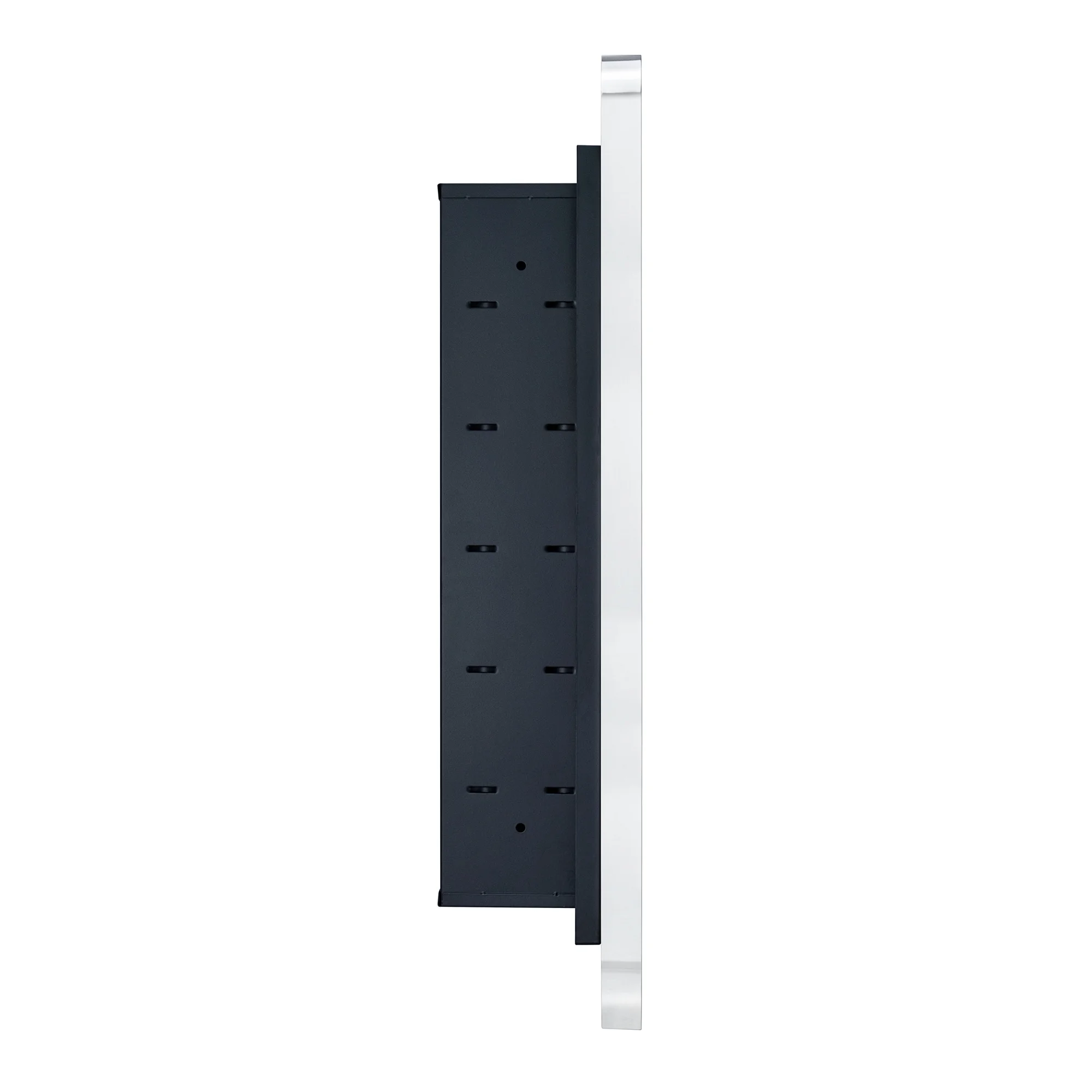 TEHOME WH Recessed Framed Medicine Cabinet with Mirror and Adjustable Shelves 16" x 24" - Chrome