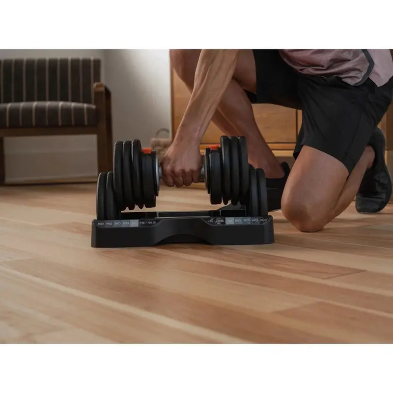 NordicTrack Select-A-Weight Adjustable Dumbbell Set, 55 lb Each