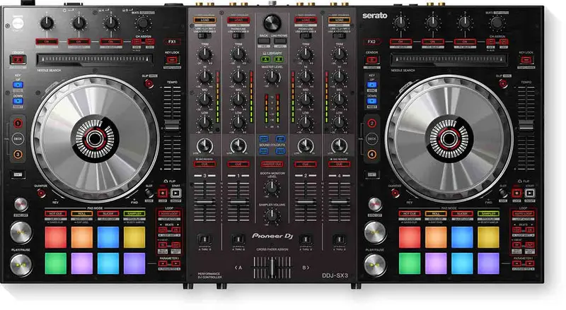 Pioneer DJ 4-Channel Serato DJ Pro Controller – DDJ-SX3 B-Stock Certified Refurbished