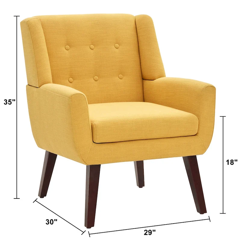 HUIMO Set of 2 Modern Tufted Accent Chair