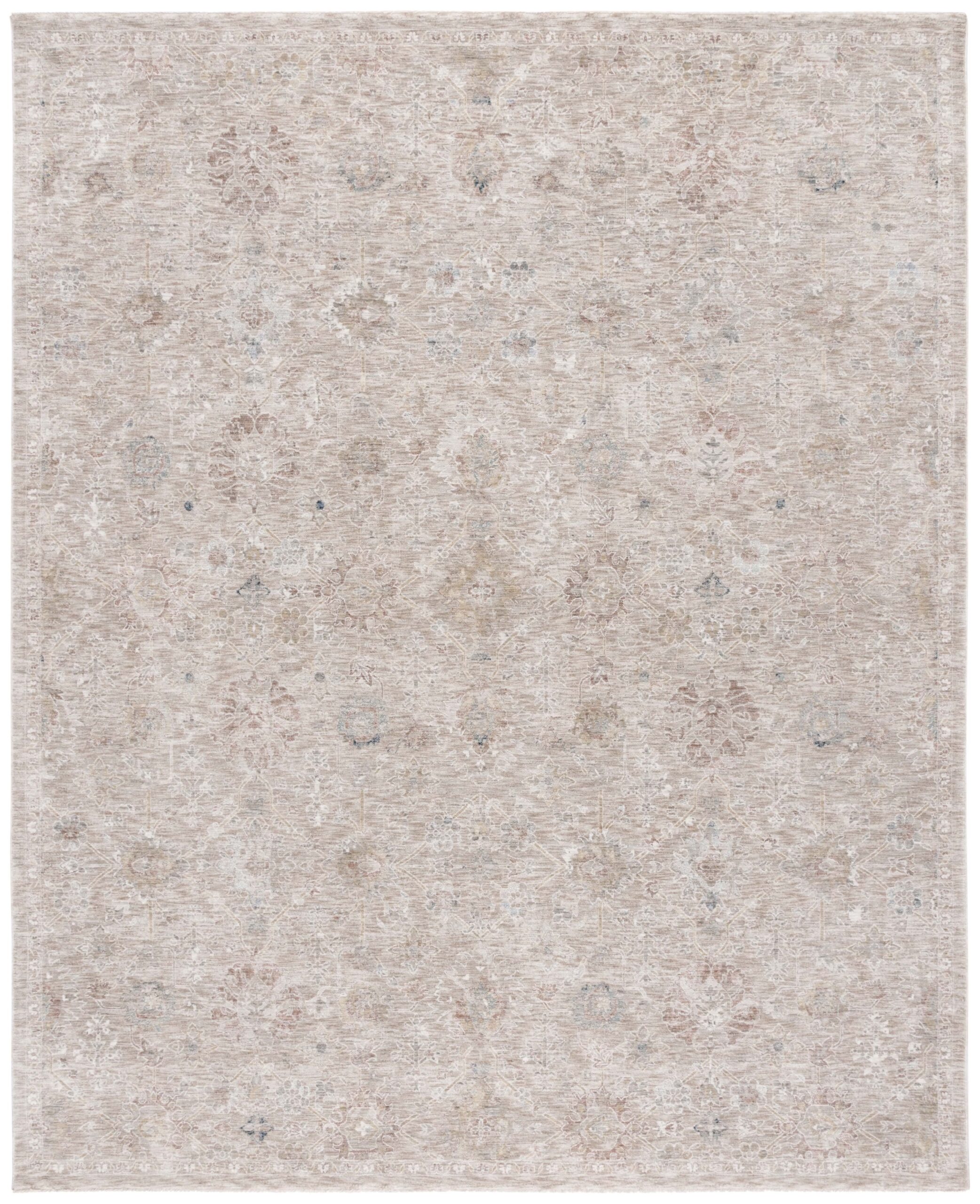 SAFAVIEH Autumn Freeman Floral Area Rug, Beige/Ivory Blue, 8′ x 10′