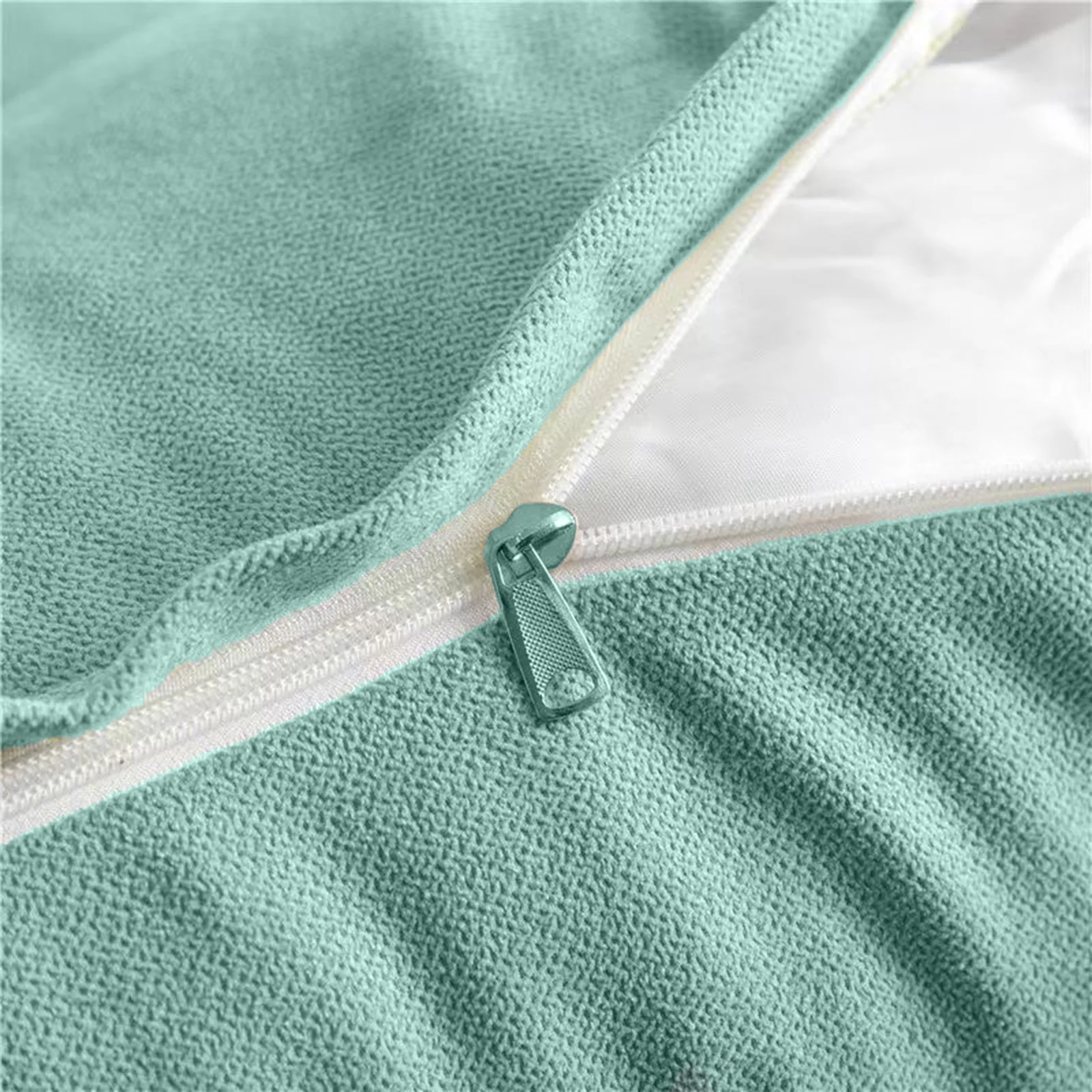 Peachwell Triangular Reading Bed Rest Pillow Large Bolster Cushion Headboard Backrest Wedge Pillow with Two Detachable Roll Pillows for Neck & Lumbar Support (Blue, Queen: 59 x 8 x 20 inches)
