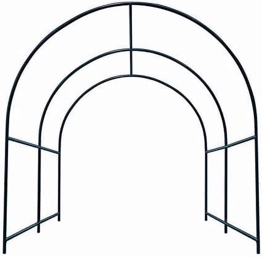 Large Garden Support Arch Frame Climbing Plant Arch Arbor for Various Climbing Plant Roses Vines Birthday Wedding Party Decoration Pergola Frame (6.5 x 7 x 7.2ft)