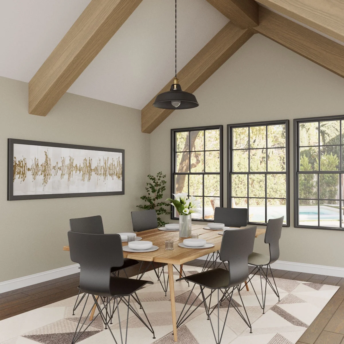 Ekena Millwork 3 1/2"W x 3 1/2"H x 120"L 3-Sided (U-Beam) Mena HeritageTimber Faux Wood Ceiling Beam, Kona Brown