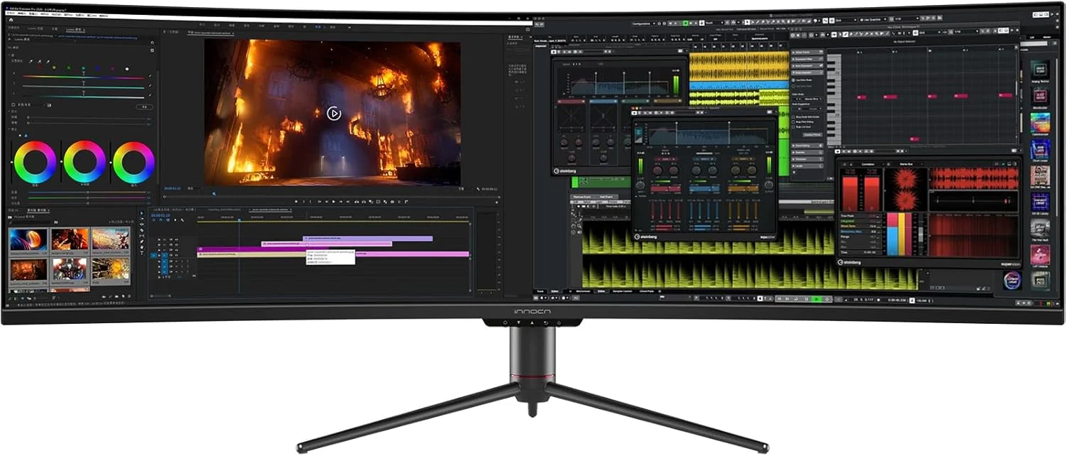 INNOCN 49 Inches Curved Gaming Monitor, 144Hz, HDR400, 32:9 – 49C1G