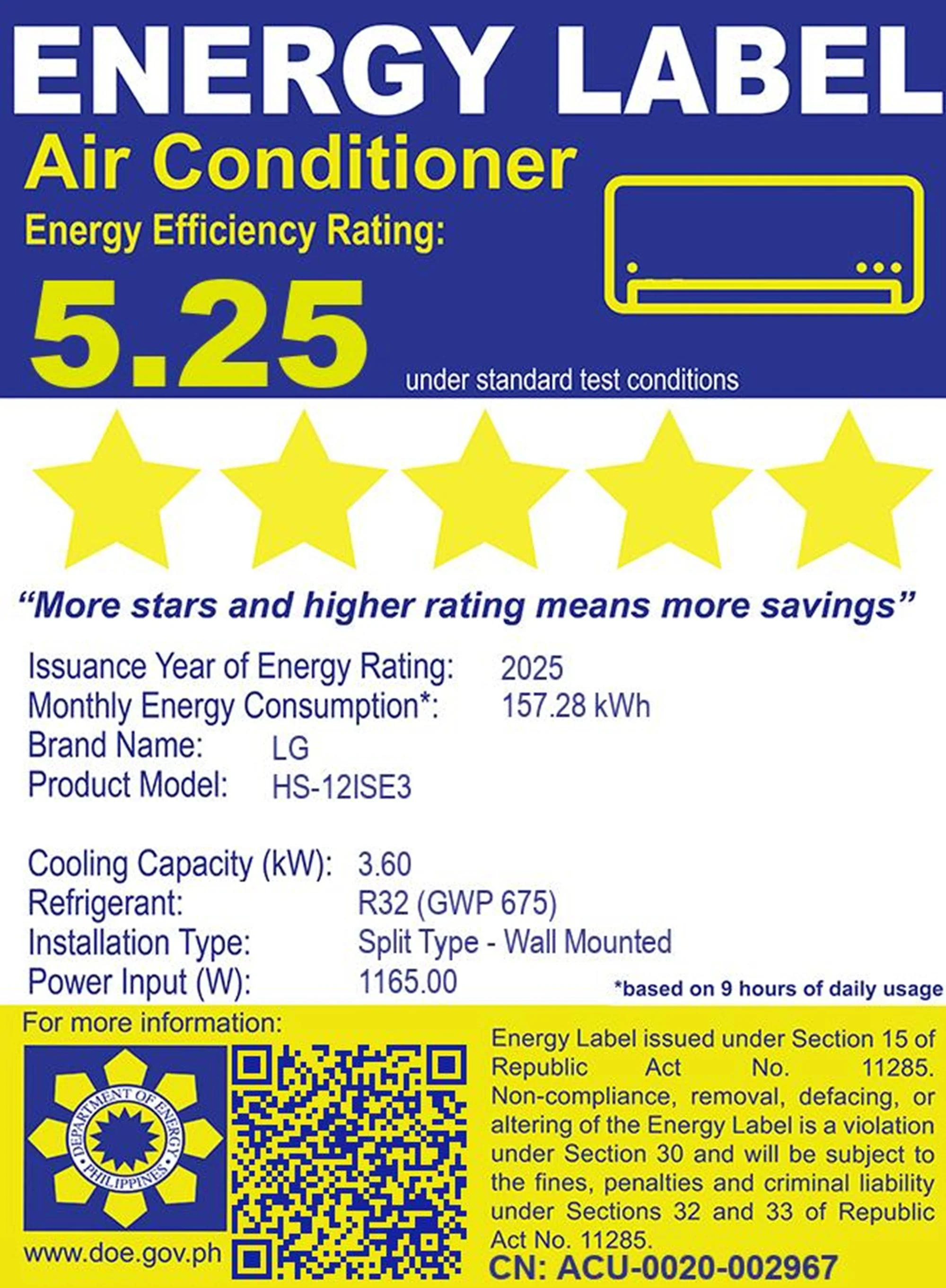 1.5 HP Split Air Conditioner Inverter with Quiet Operation