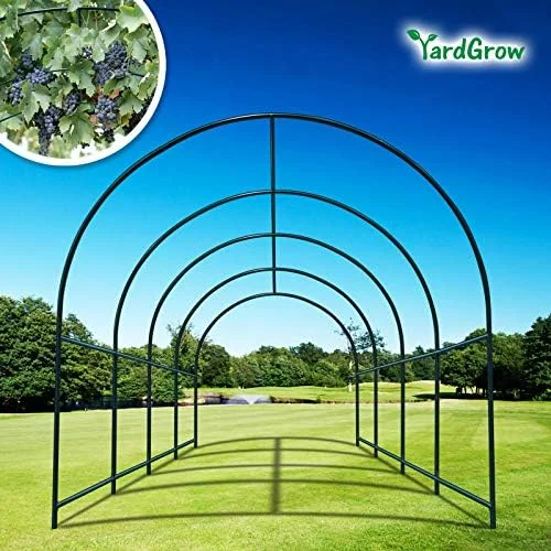 Large Garden Support Arch Frame Climbing Plant Arch Arbor for Various Climbing Plant Roses Vines Birthday Wedding Party Decoration Pergola Frame (6.5 x 7 x 7.2ft)